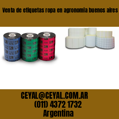 Venta de etiquetas ropa en agronomia buenos aires