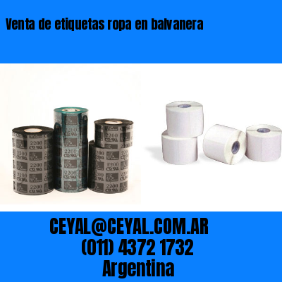 Venta de etiquetas ropa en balvanera