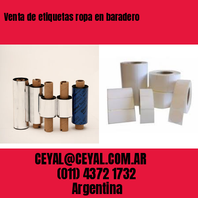 Venta de etiquetas ropa en baradero