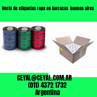 Venta de etiquetas ropa en barracas  buenos aires