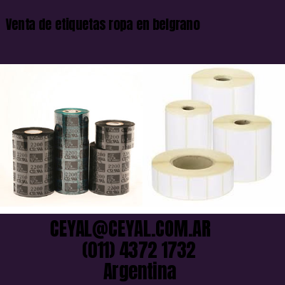 Venta de etiquetas ropa en belgrano