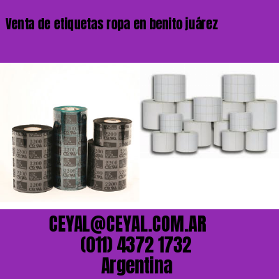 Venta de etiquetas ropa en benito juárez