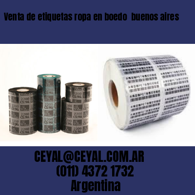 Venta de etiquetas ropa en boedo  buenos aires
