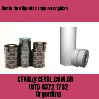Venta de etiquetas ropa en coghlan