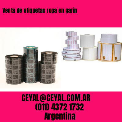 Venta de etiquetas ropa en garín