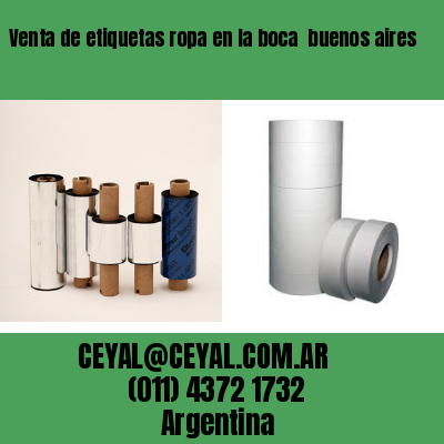 Venta de etiquetas ropa en la boca  buenos aires