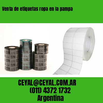 Venta de etiquetas ropa en la pampa
