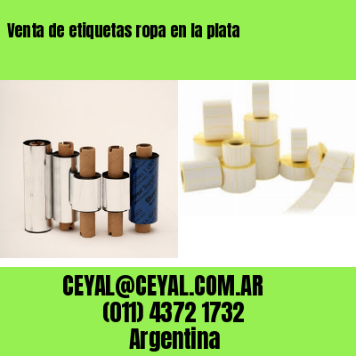 Venta de etiquetas ropa en la plata