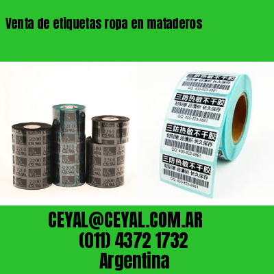 Venta de etiquetas ropa en mataderos
