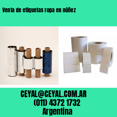 Venta de etiquetas ropa en núñez