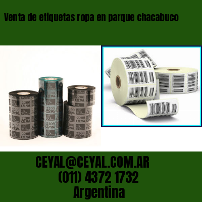 Venta de etiquetas ropa en parque chacabuco
