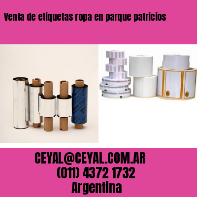 Venta de etiquetas ropa en parque patricios