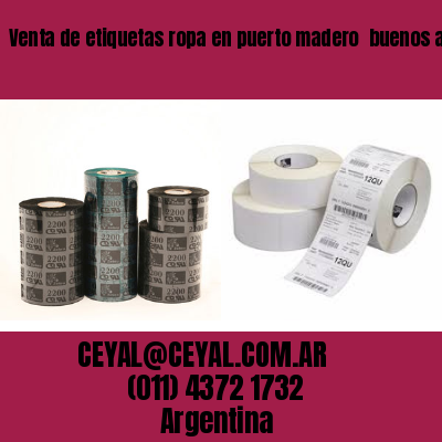 Venta de etiquetas ropa en puerto madero  buenos aires