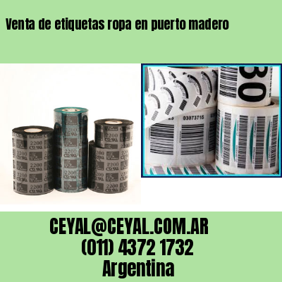Venta de etiquetas ropa en puerto madero