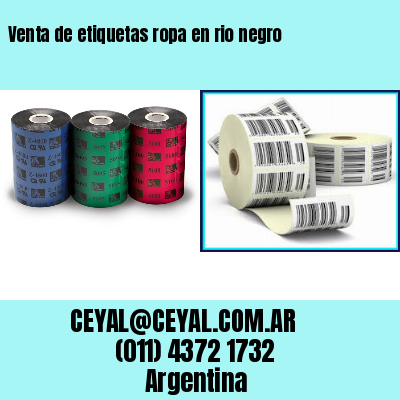 Venta de etiquetas ropa en rio negro