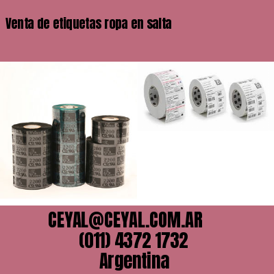 Venta de etiquetas ropa en salta