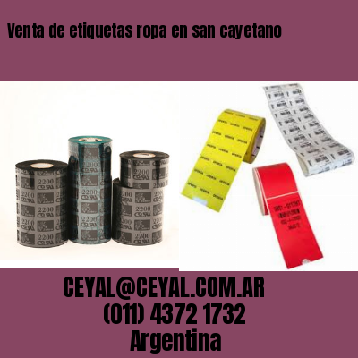 Venta de etiquetas ropa en san cayetano