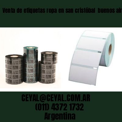 Venta de etiquetas ropa en san cristóbal  buenos aires