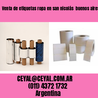 Venta de etiquetas ropa en san nicolás  buenos aires