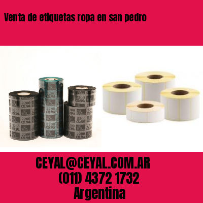 Venta de etiquetas ropa en san pedro