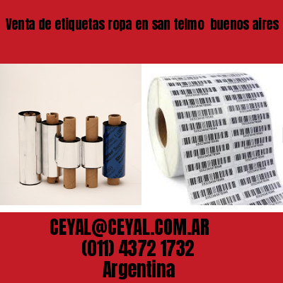 Venta de etiquetas ropa en san telmo  buenos aires