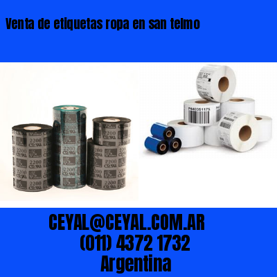 Venta de etiquetas ropa en san telmo
