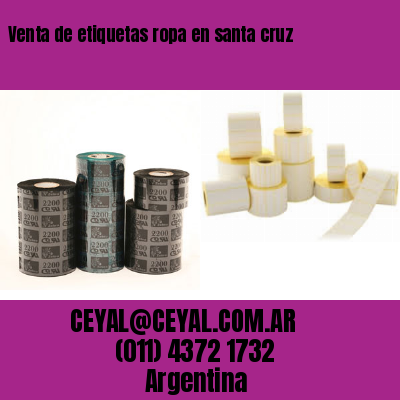 Venta de etiquetas ropa en santa cruz