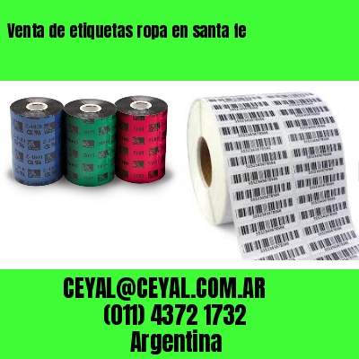 Venta de etiquetas ropa en santa fe