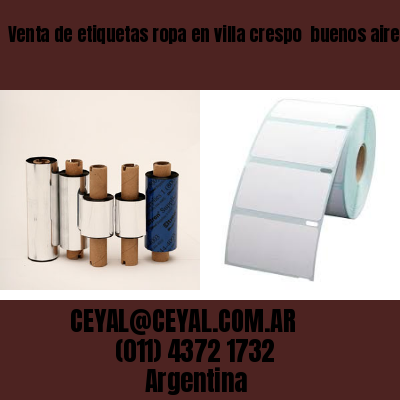 Venta de etiquetas ropa en villa crespo  buenos aires