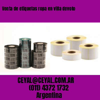 Venta de etiquetas ropa en villa devoto