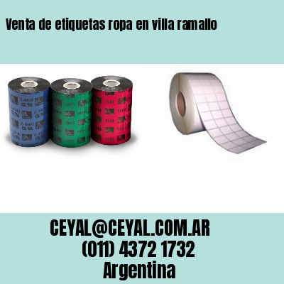 Venta de etiquetas ropa en villa ramallo