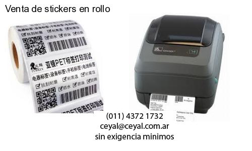 Venta de stickers en rollo