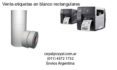 Venta etiquetas en blanco rectangulares