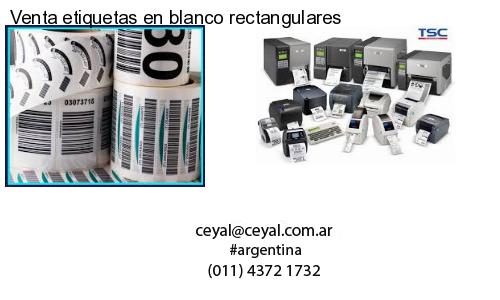 Venta etiquetas en blanco rectangulares