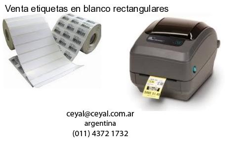 Venta etiquetas en blanco rectangulares
