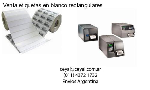 Venta etiquetas en blanco rectangulares