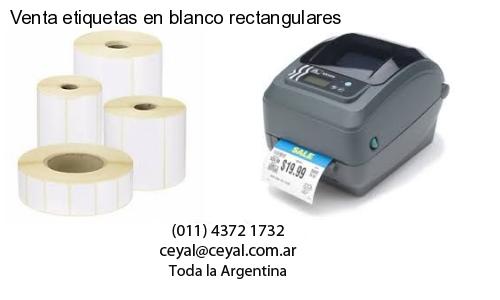 Venta etiquetas en blanco rectangulares