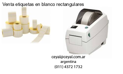 Venta etiquetas en blanco rectangulares