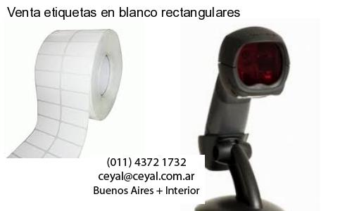 Venta etiquetas en blanco rectangulares