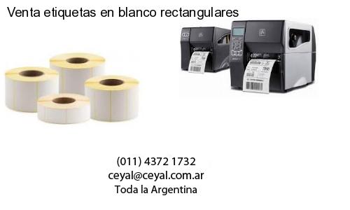Venta etiquetas en blanco rectangulares