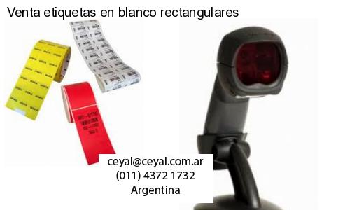 Venta etiquetas en blanco rectangulares