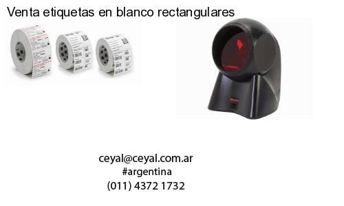 Venta etiquetas en blanco rectangulares