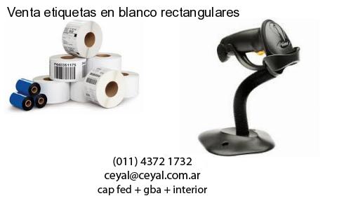Venta etiquetas en blanco rectangulares