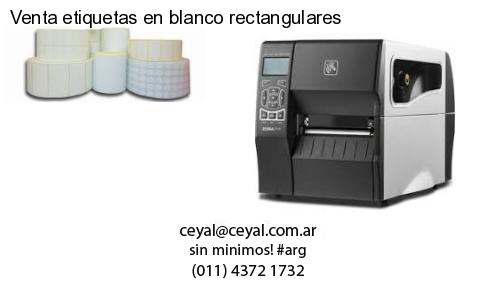 Venta etiquetas en blanco rectangulares