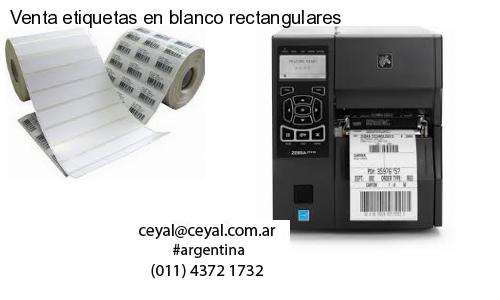 Venta etiquetas en blanco rectangulares