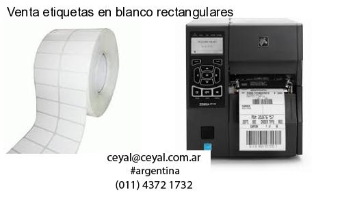 Venta etiquetas en blanco rectangulares