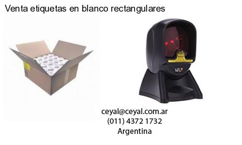 Venta etiquetas en blanco rectangulares