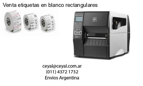 Venta etiquetas en blanco rectangulares