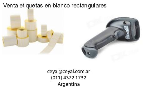 Venta etiquetas en blanco rectangulares