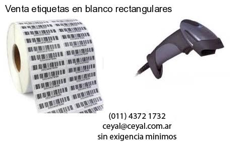Venta etiquetas en blanco rectangulares